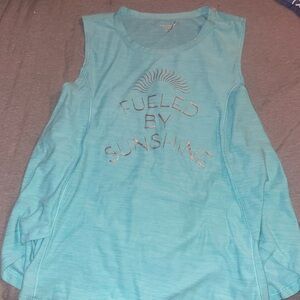 Blue girls tank top, brand is old navy, worn twice